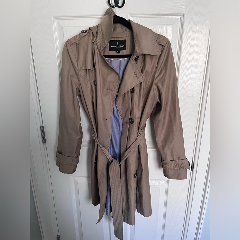London Fog hooded trench